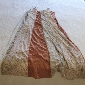 Leopard Print Maxi Skirt - Brown and Cream